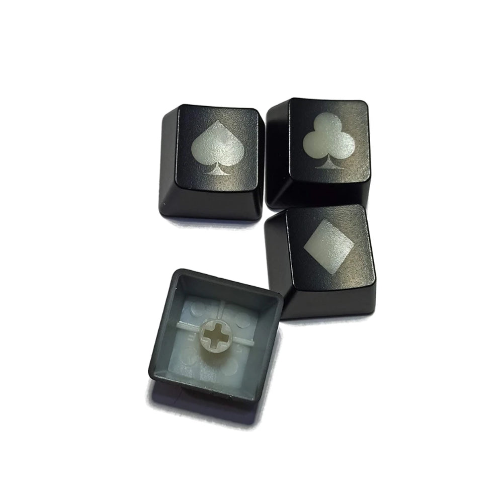 4PC Spade, Clover, Diamond, and Heart Keycaps